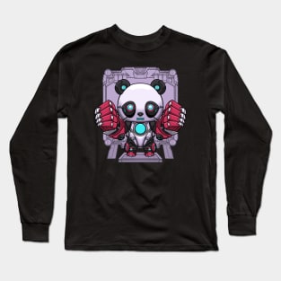 Chibi Panda Bot Long Sleeve T-Shirt